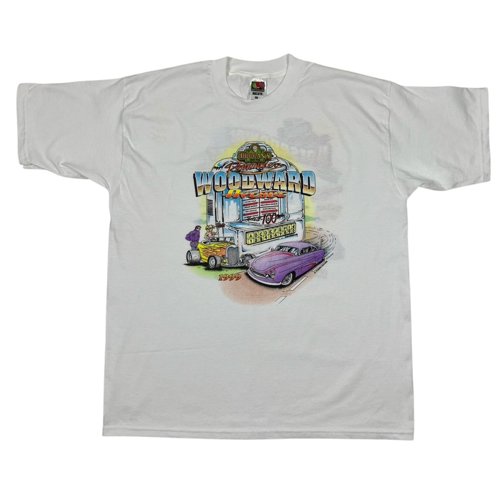 Vintage 1999 Woodward Ave Detroit, MI Hot Rod Classic Car T Shirt FOTL Best